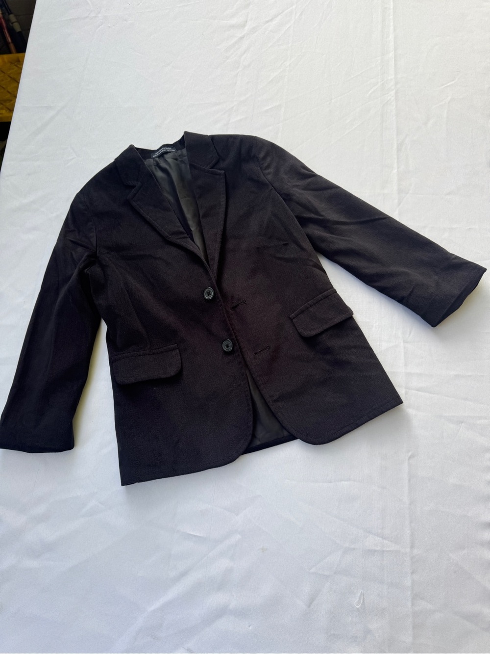 Classic kids velvet Black Blazer Jacket - Tailored Two-Button
